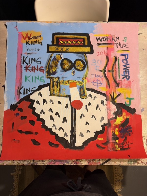 Original Artwork In Basquiat Style by Turkish artist Günes Aytemur