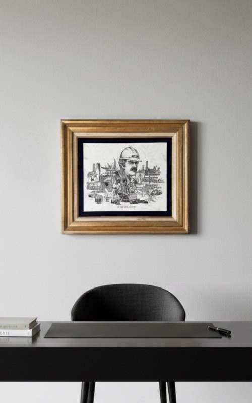The Oil & Gas Legend Etched Marble (750/5000) by David Frederick Gray gallery