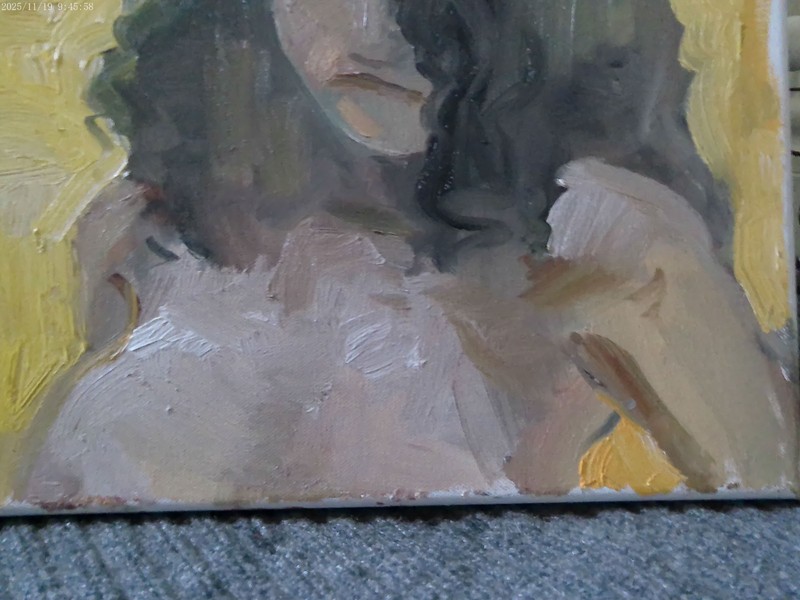 11"x14" Boudoir Cubism Portrait Woman Oil Painting on Canvas Original Signed gallery