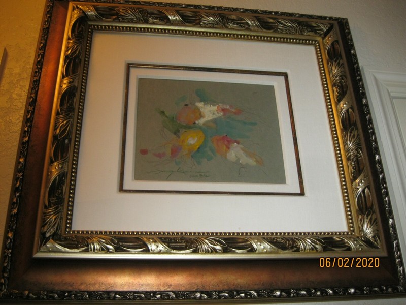 JAMES COLEMAN THREE'S COMPANY SIGNED ACRYLIC PAINTING ON PAPER 1 OF 1 gallery