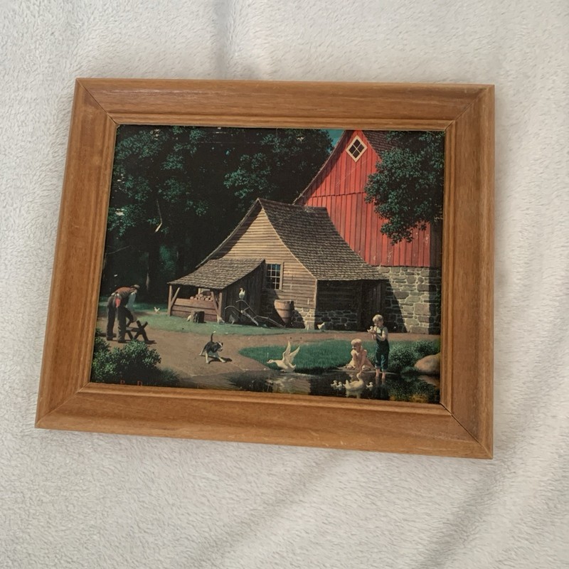 Paul Detlefsen Americana “Memories”, And “A Sturdy Landmark” Lot