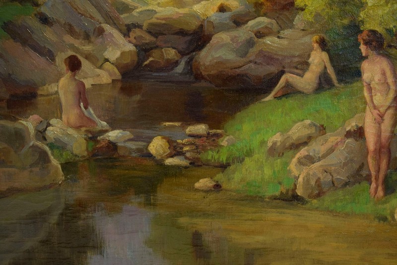 Laszlo KARPATHY (1900–1945) Artprice up to €1400, Three Nude Figures, oil,signed gallery