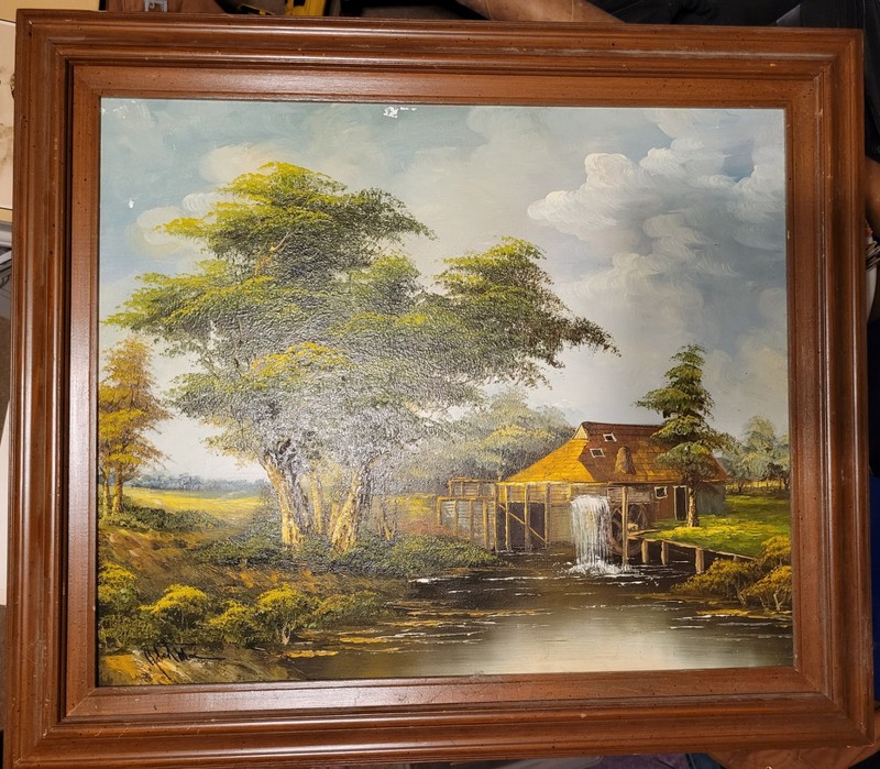 Early Robert Moore Original Vintage Oil Painting Signed. 25×19 Inches