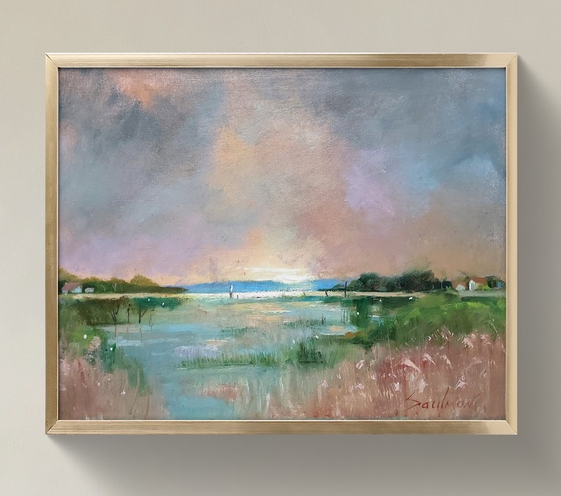Original Impressionist Painting on 14 in x11 in Canvas – Signed by the Artist