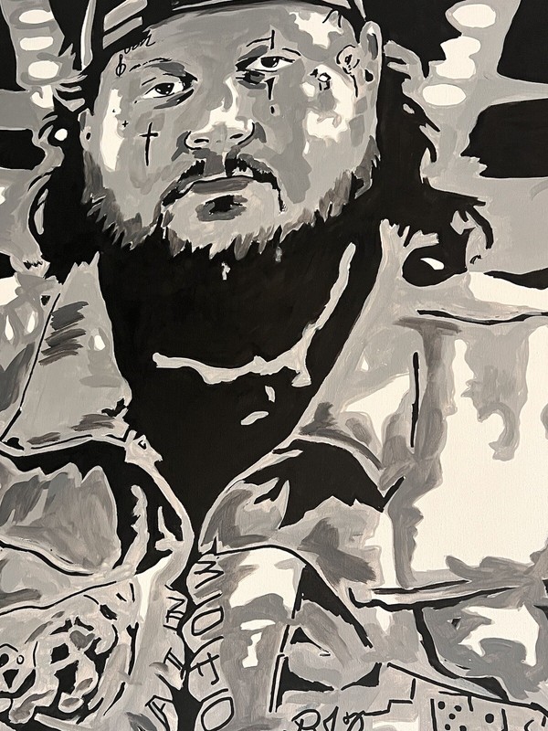Shortiez Ink Graffiti 36 X 36 Jelly Roll Country Music Hip Hop Bunny Portrait gallery