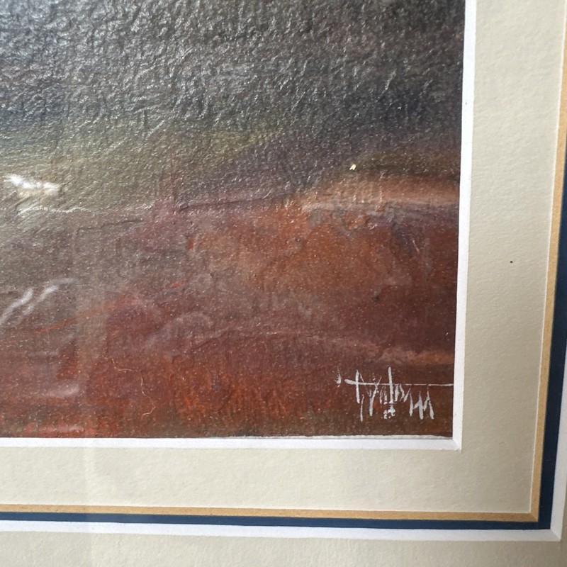 Thomas (Tom) Gleghorn b. 1925 Oil Painting Arltunga Mine South Australia c1980 gallery