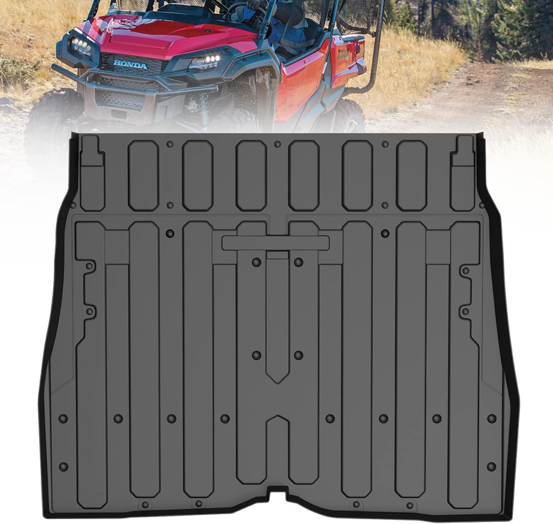 Honda Pioneer 1000-5 Rear Bed Mat Liner 2016-2026, All Weather TPE Rubber