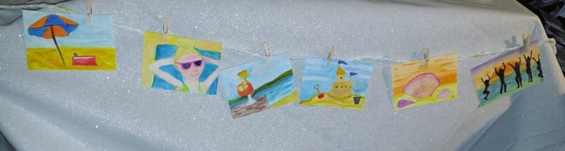 ACEO ATC Original Watercolor Painting, The Final Splash 2.5" x 3.5" K. Swope gallery