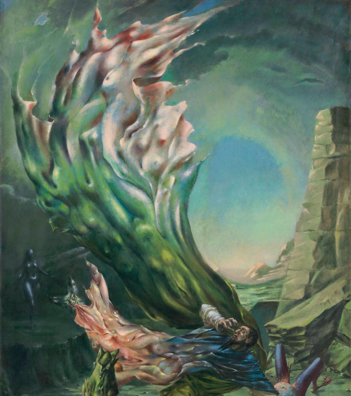 Dorothea Tanning (Handmade)  Signed Oil Painting on Canvas 16x24 Surrealism .. gallery