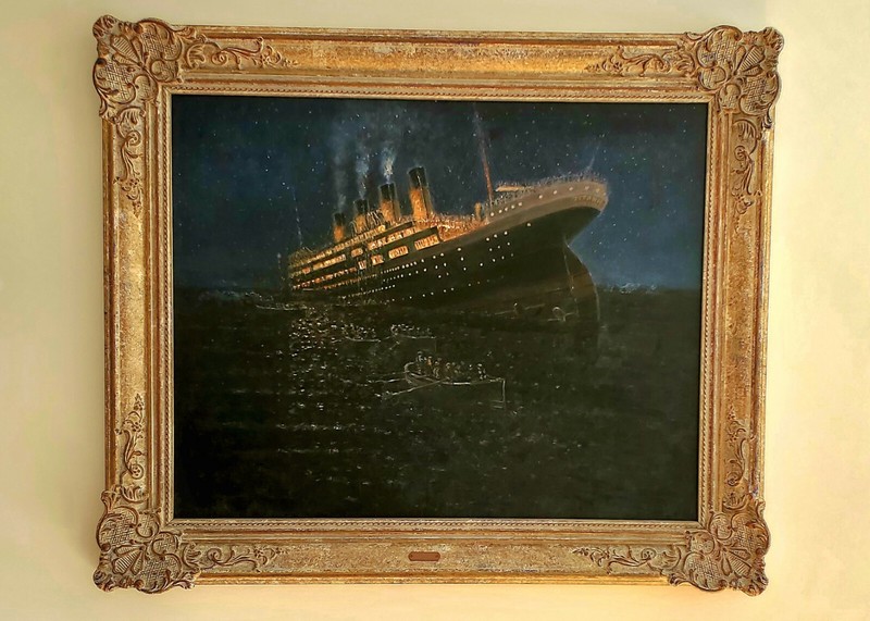 Titanic Night To Remember Laslo ( Laszlo ) Ritter Seascape oil painting