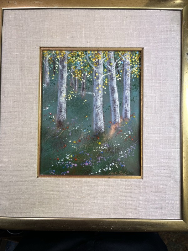Original Enamel on Copper Signed by Artist gallery
