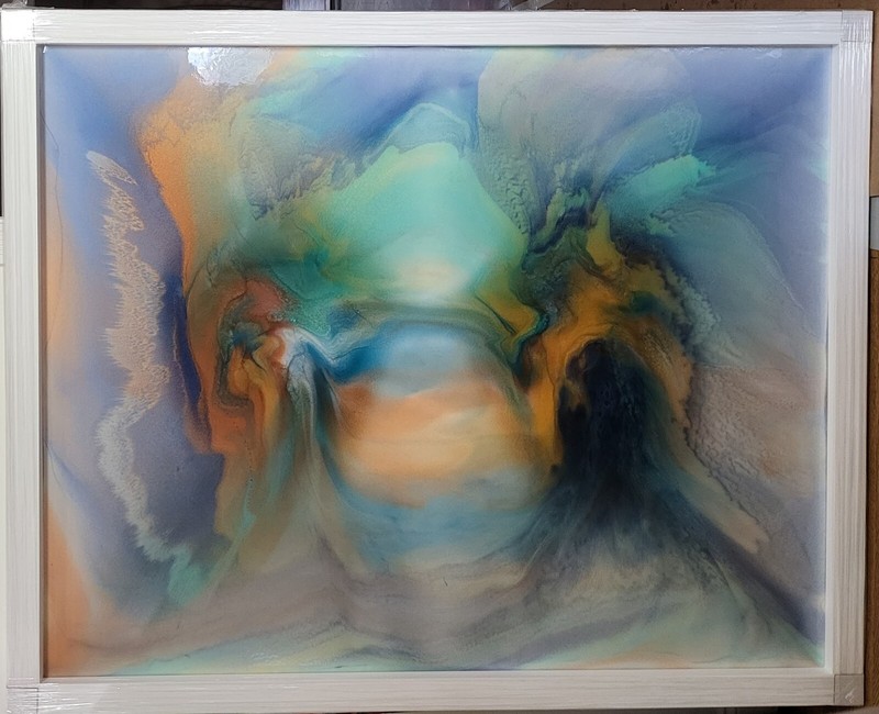 KAP67 «IN THE DEEP» ORIGINAL PAINTING ABSTRACT ON CANVAS 64″ x 52″