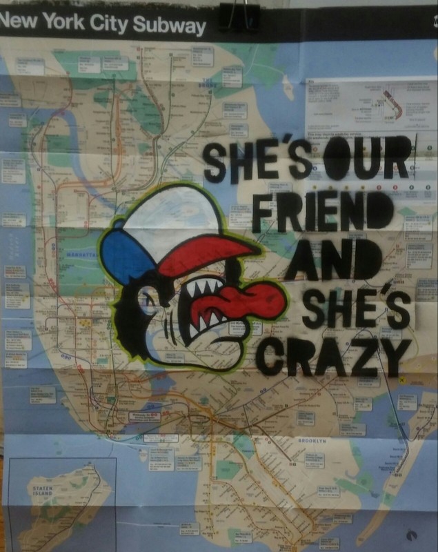 NYC GRAFFITI SUBWAY MAP