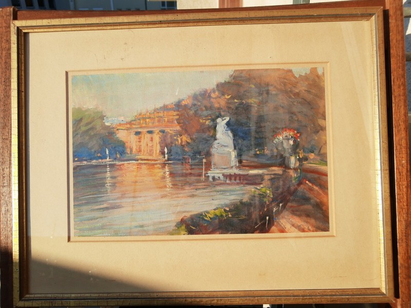 STUTTGART STATE OPERA CORNER LAKE ATT. Konrad Raum * 1911 Castle Garden State Theatre gallery