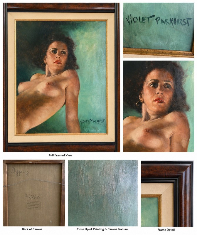 Female nude portrait Violet Kinney Parkhurst