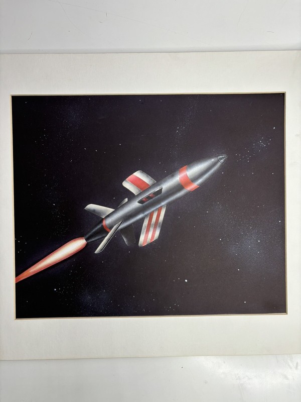 LESTER FRIED 1950s/60s SPACE, MILITARY NASA AEROSPACE USA AIR FORCE ILLUSTRATION