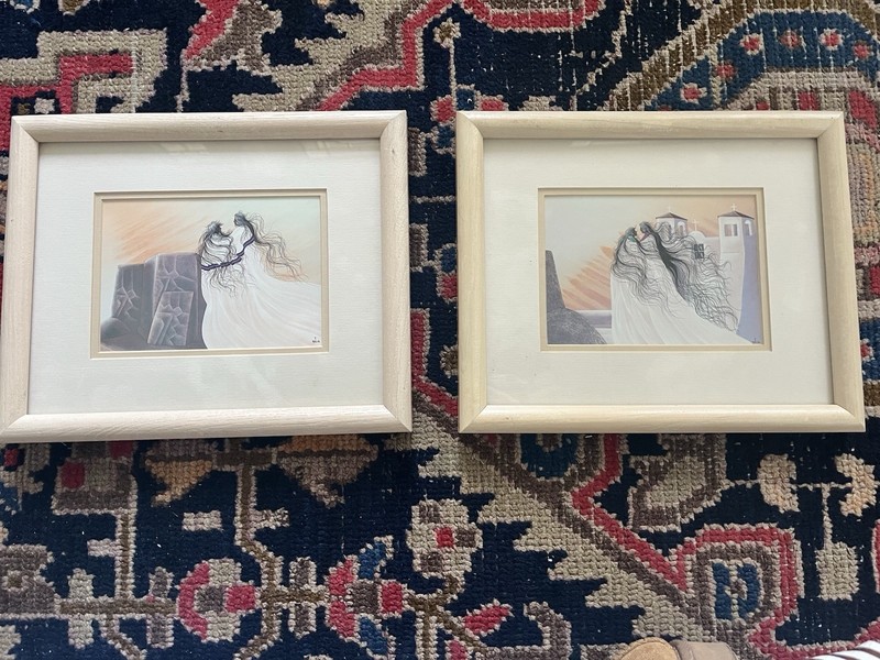William «Bill» Rabbit Forever Yours The Proposal Cherokee Artist Framed Prints