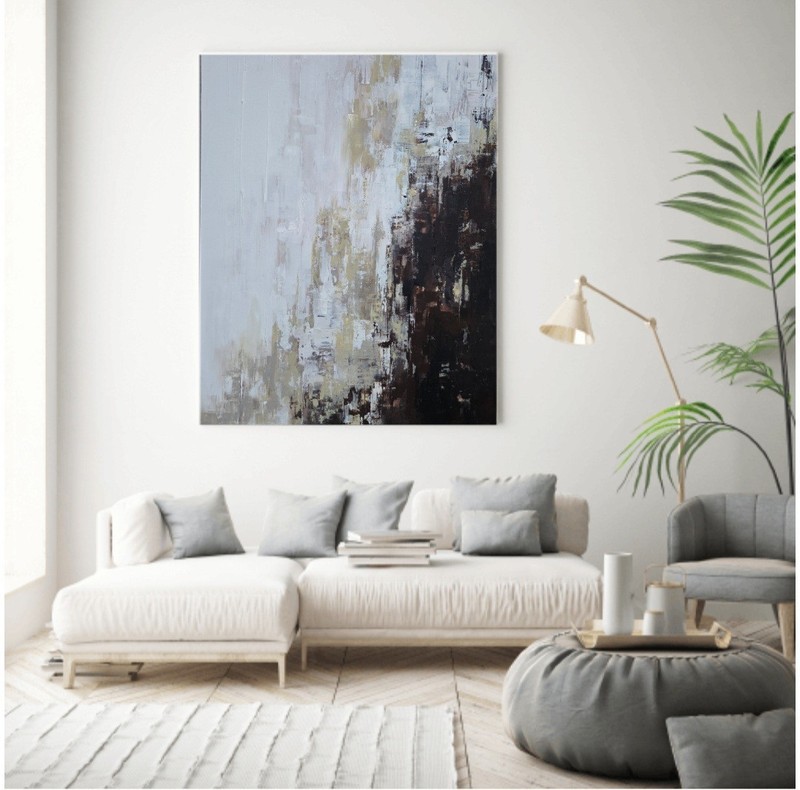 Original Abstract Painting, Large Signed Modern Canvas, Elle Smith Art, New gallery