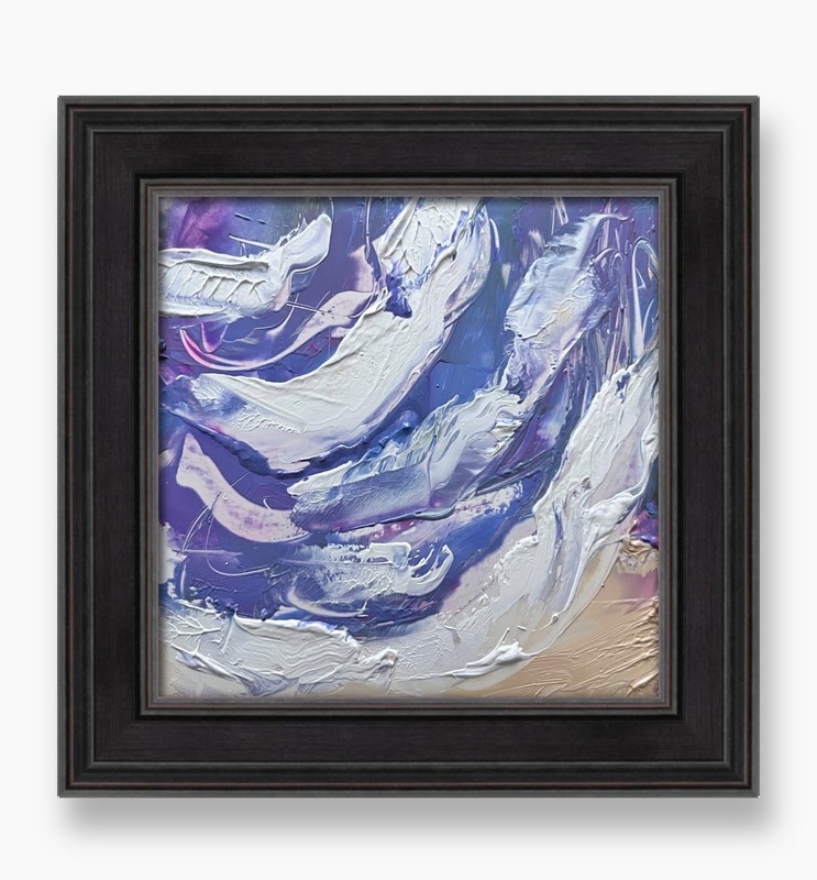 Evening Santorini Painting Santorini Lavender Twilight Ocean Soft Waves Glow Art gallery