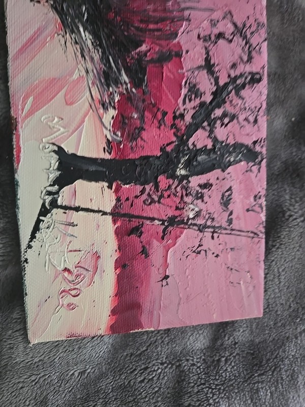 Morris Katz Original Painting 5x7 Signed 1982 gallery