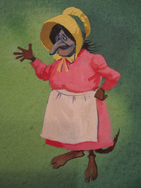 VINTAGE AMERICAN ILLUSTRATOR ART PAINTING TROLL CHILDREN BOOK CARTOON CHARACTER gallery