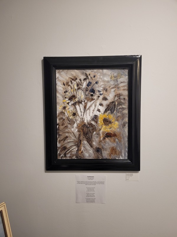 Sunflowers First Light Oil Painting 16×20 Abstract Expressionism Wall Art