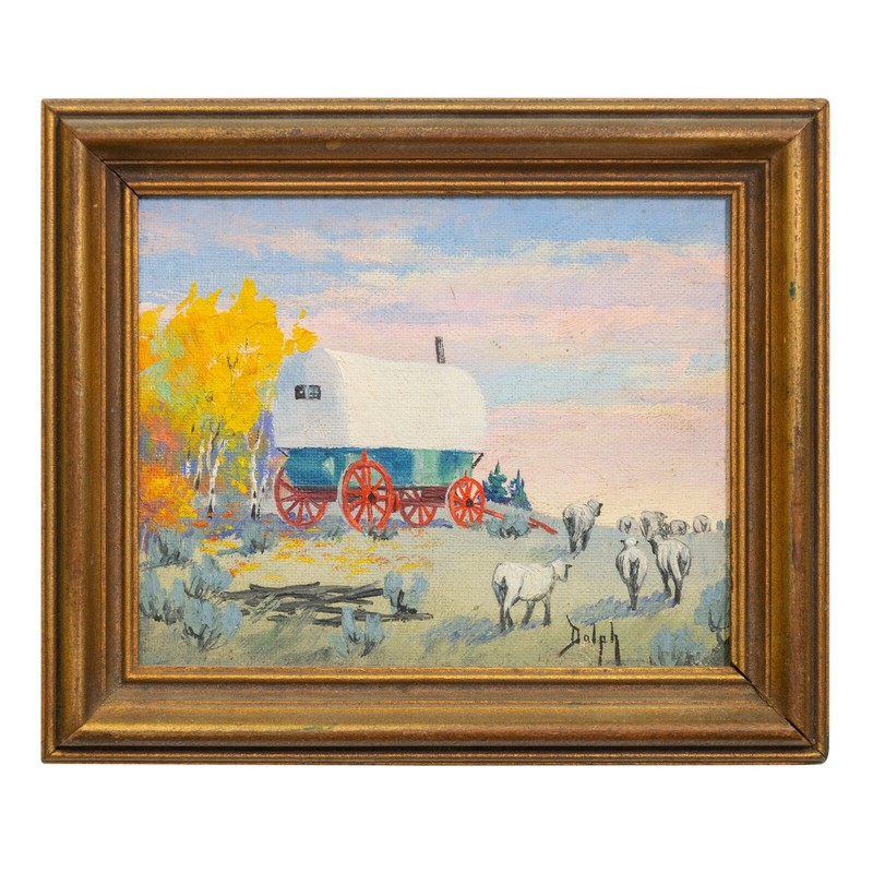 "Sheep Wagon" Original Painting by Dorothy Dolph