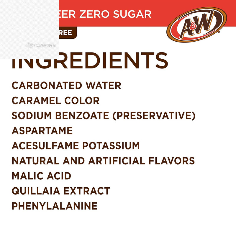 Zero Sugar Root Beer Soda, 12 Fl Oz Cans, 12 Count gallery