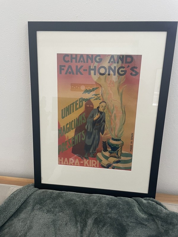 Vintage Circa 1920 Chang & Fak Hong’s, United magicians presents: Hara-Kiri