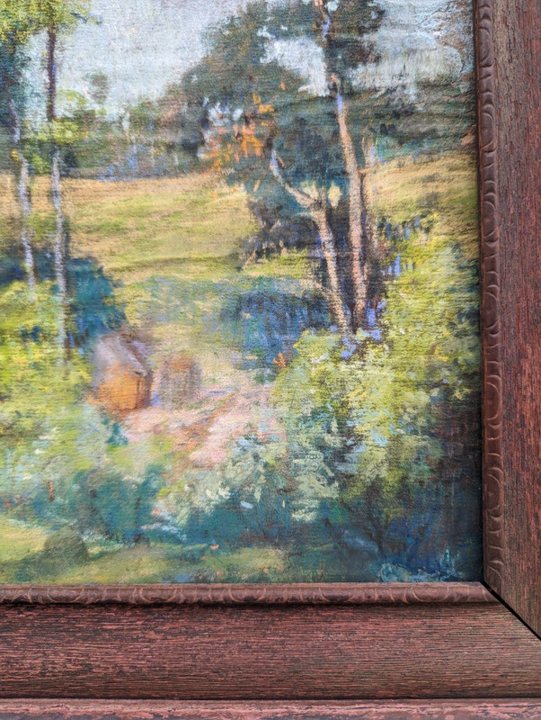Frances Lichten (1889-1961) Impressionist Landscape O/B, Pennsylvania Artist gallery