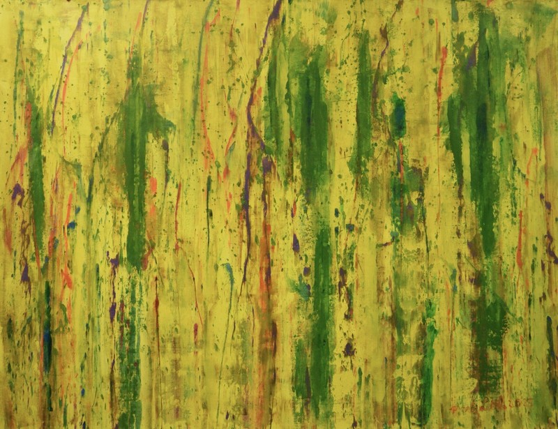 Mark Little Original Giant Profesional Painting 84”X62” (7 Foot) Abstract Modern gallery