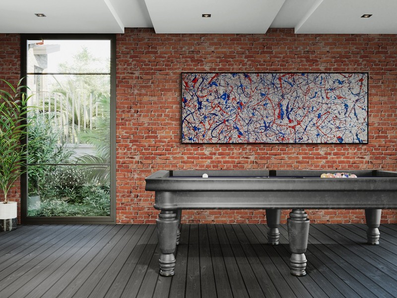 XXL Panoramic Jackson Pollock Style BMW Motorsport Canvas – 118×39 in gallery