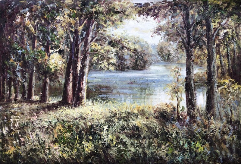 Spring,Original Oil Painting by R. Cook, 61 X 91 cm