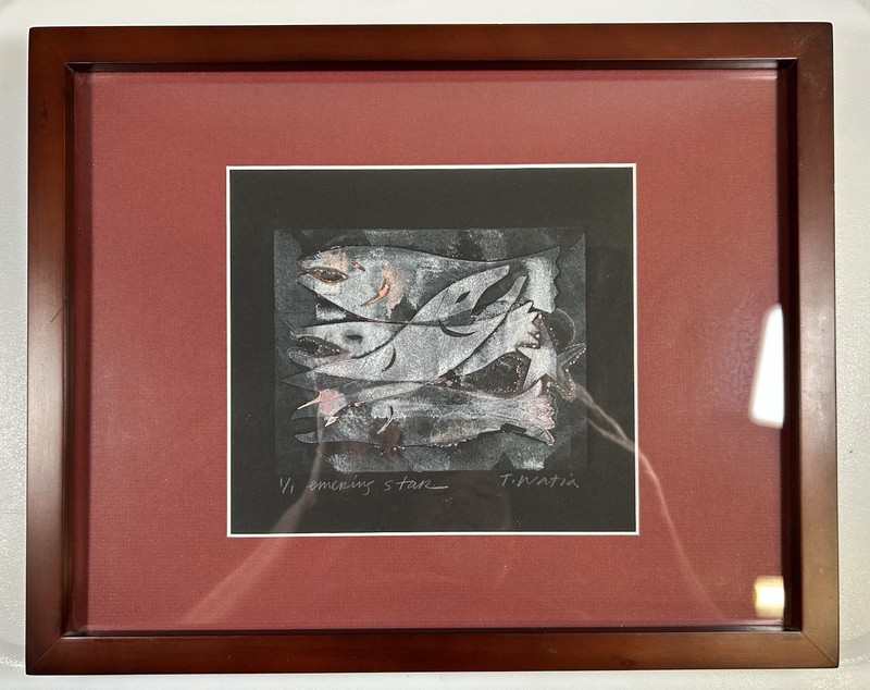Tarmo Watia 1/1 Hand Painted & Hand Signed Watercolor Framed Art “Emerging Star”
