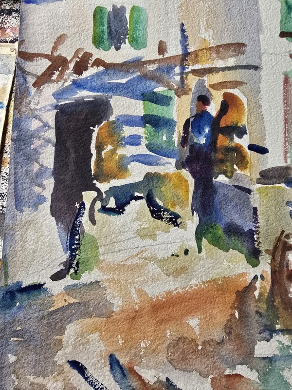 Rare Signed Mary Drake Coles Watercolor from the 1988 Martha’s Vineyard Exhibit! gallery