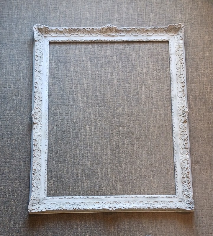 Antique French Provincial Style Frame 34 3/4″ x 44 1/2″ Rabbet