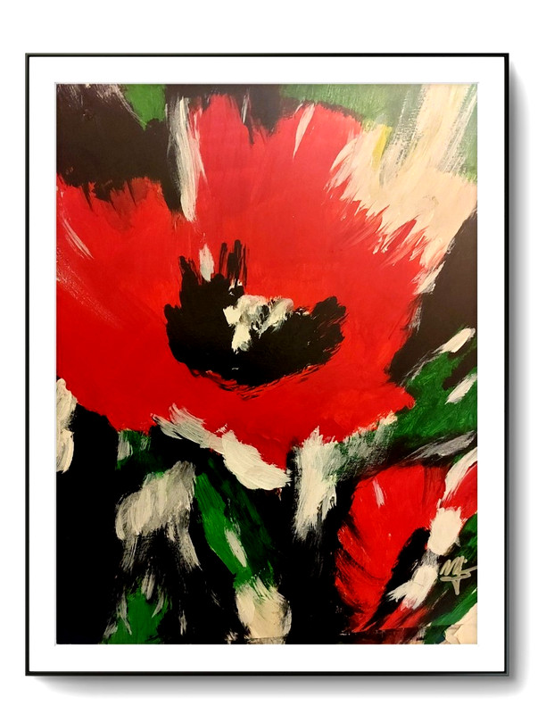 Y. LOVELESS – impressionistic 11 X 15 abstract painting living room decor COA