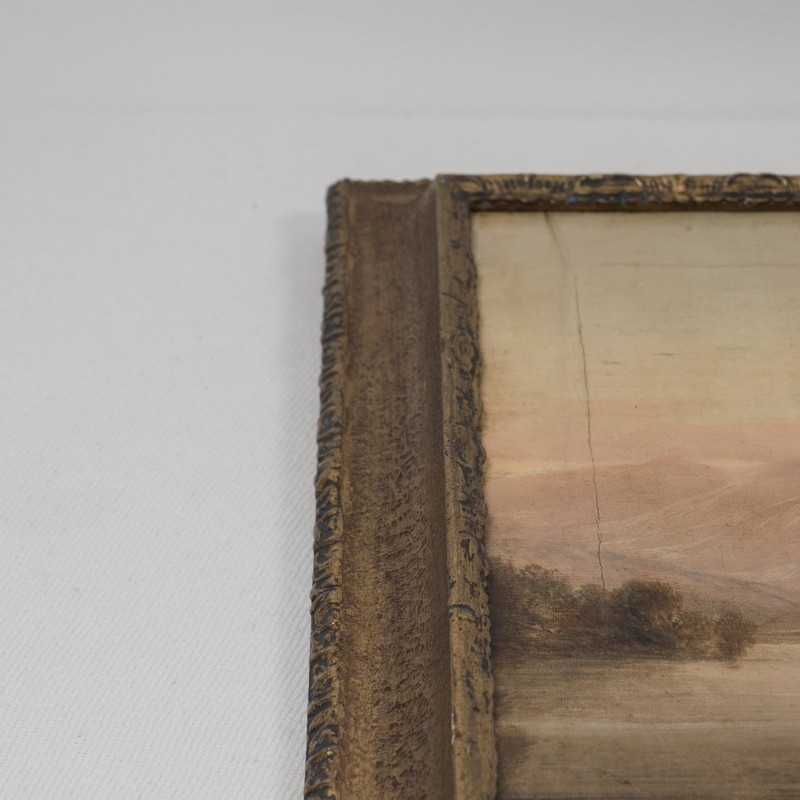 19thC British Oil Painting attributed to John Wilson Ewbank Scottish highlands gallery