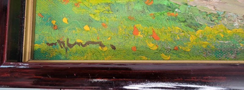 Four Season Painting Set Gallery Wall Cabin Nature Signed Framed Canvas gallery