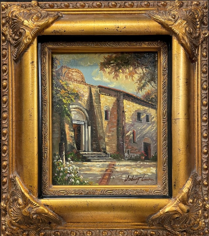 Robert Lui «Duomo» Hand Signed Framed Original Oil Art New!