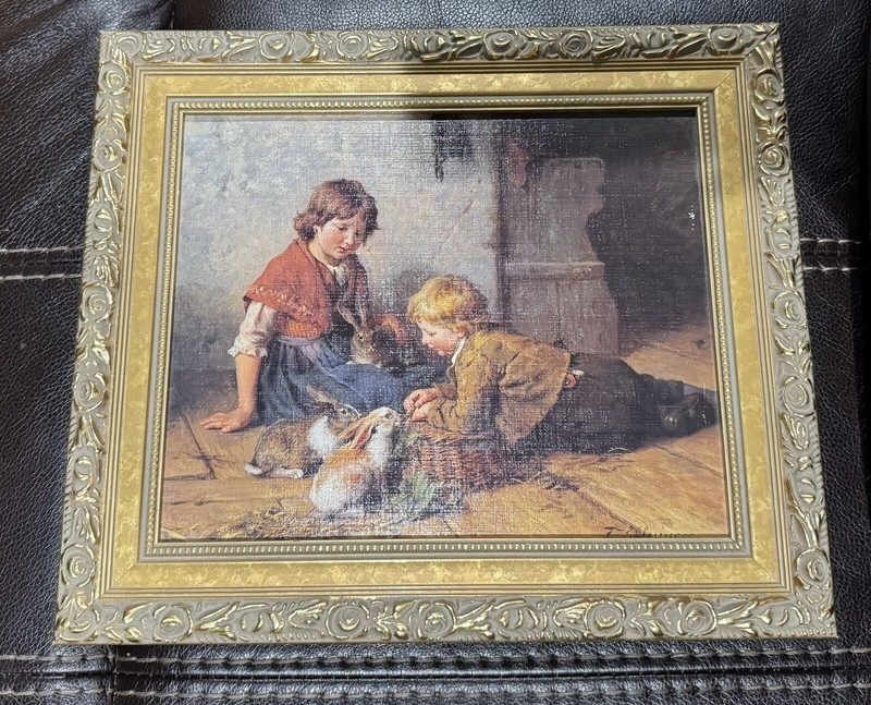 Feeding the Rabbits by Felix Schlesinger