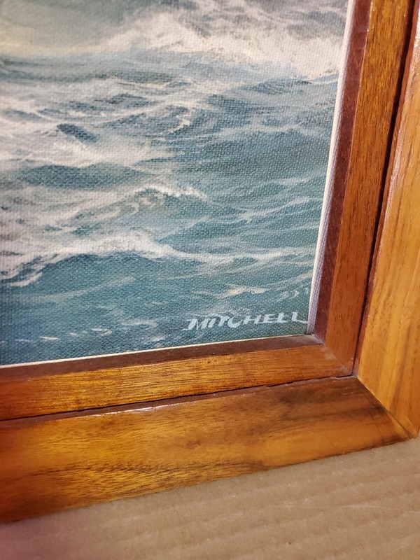 William Frederick Mitchell Naval / Merchant ship LITHO on CANVASS Framed #1 gallery