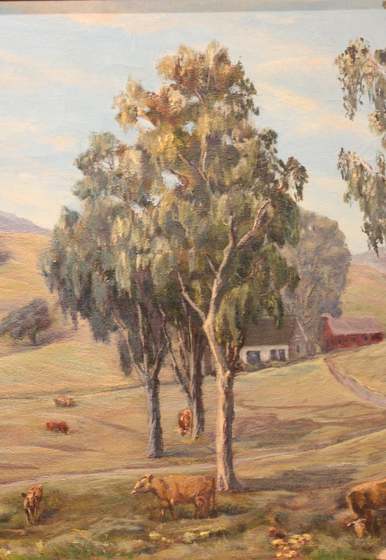CALIFORNIA PLEIN AIRE LANDSCAPE OIL ON CANVAS BY AGANETTA WIEBE gallery