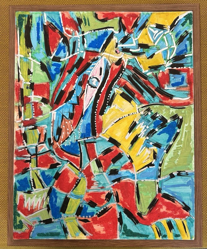 abstract art original Contemporary Modern Graffiti Expressionism Cubism