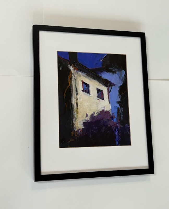 Sam Woolcott Original Painting Bisbee Arizona Architecture Cityscape Abstract