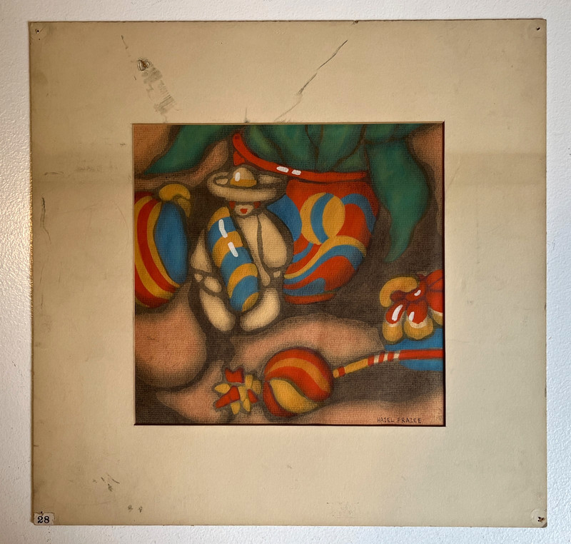 Antique Watercolor Art Painting by Hazel Frazee, Chicago, IL