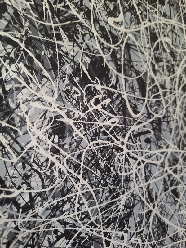 Original Abstract Action Painting Jackson Pollock style on canvas gallery