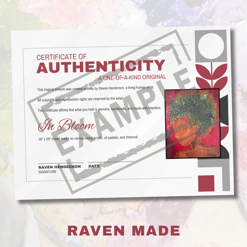 Mixed Media Abstract Desert Landscape Raven Original Artwork 12 x 16 Canvas gallery