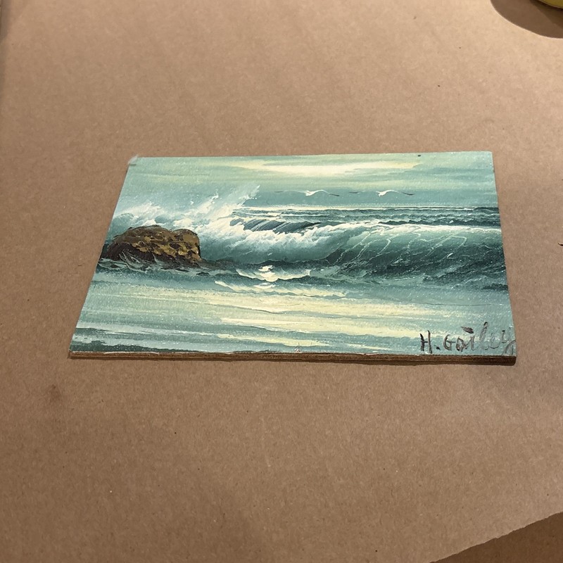 Original hand signed Oil Painting 5 x 7 inch mounted on board
