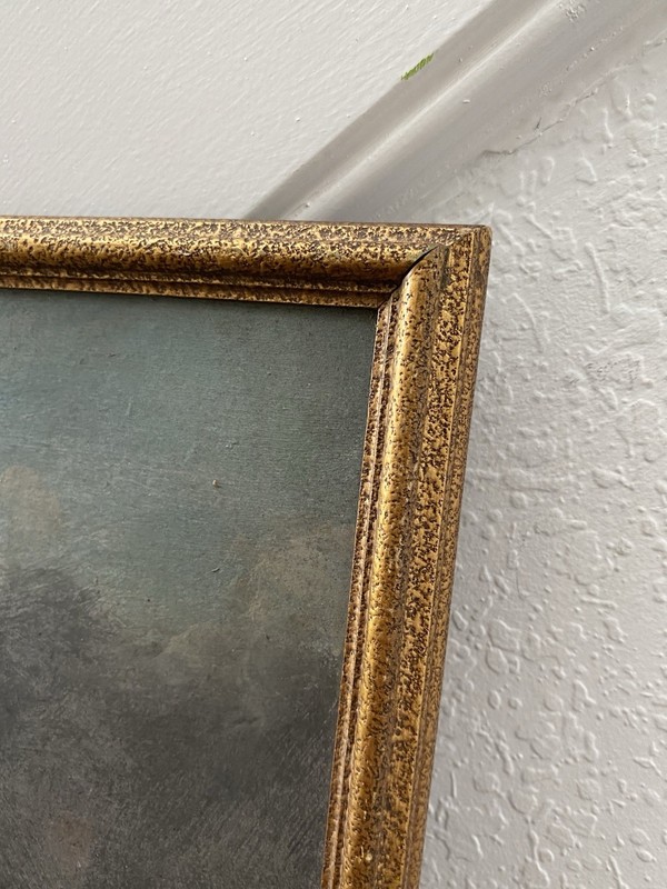Large Framed Original Antique Oil Painting Of Rough Collie Dog Portrait gallery